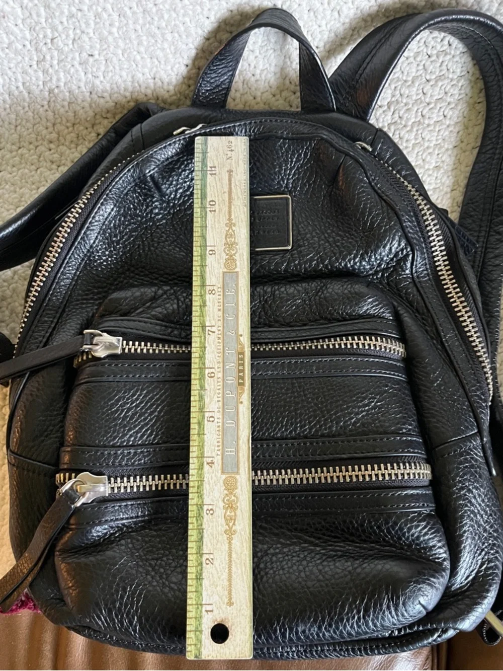 Marc By Marc Jacobs Black Leather Backpack - Picture 2 of 7